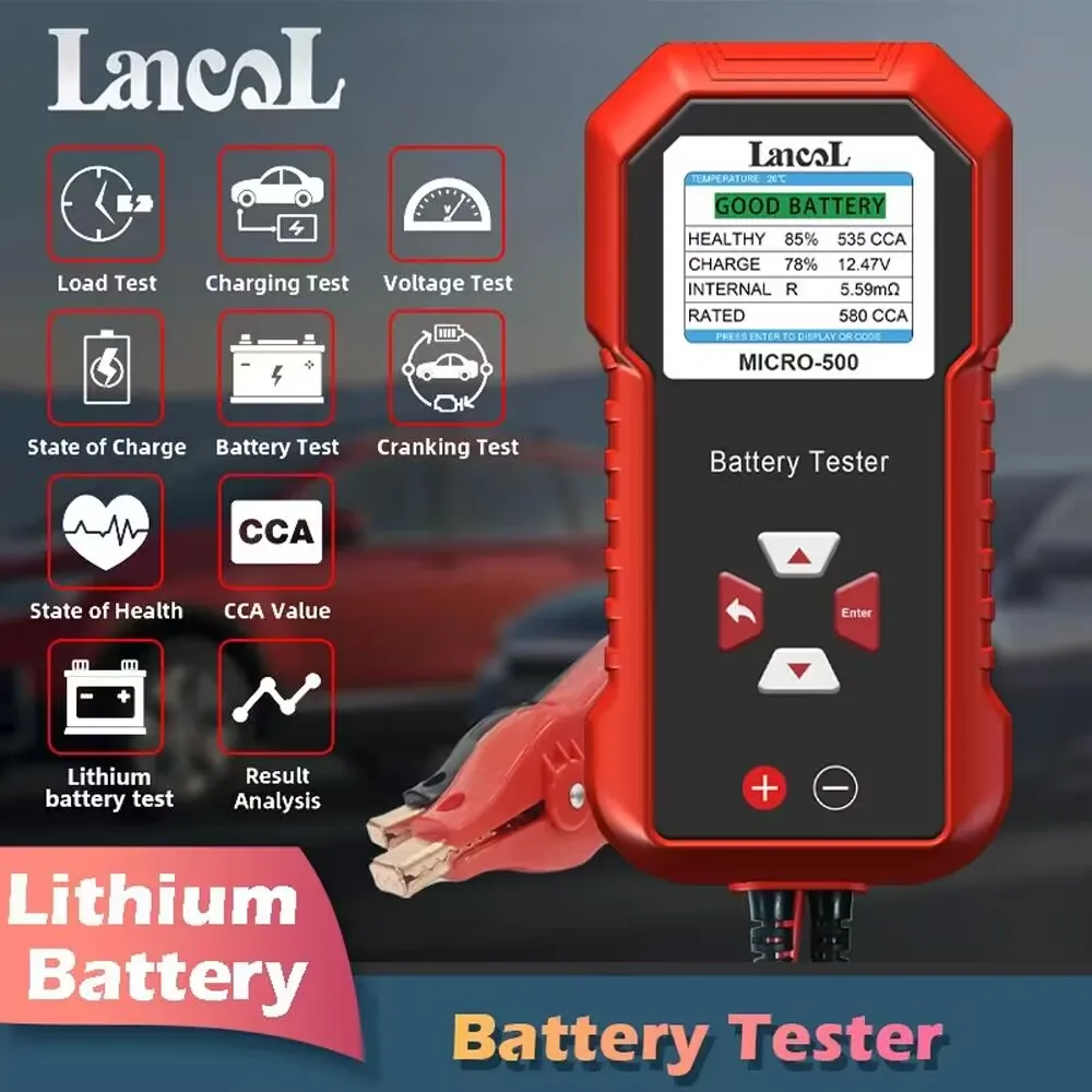 Battery Load Tester - Lancol micro 500 12v testador de