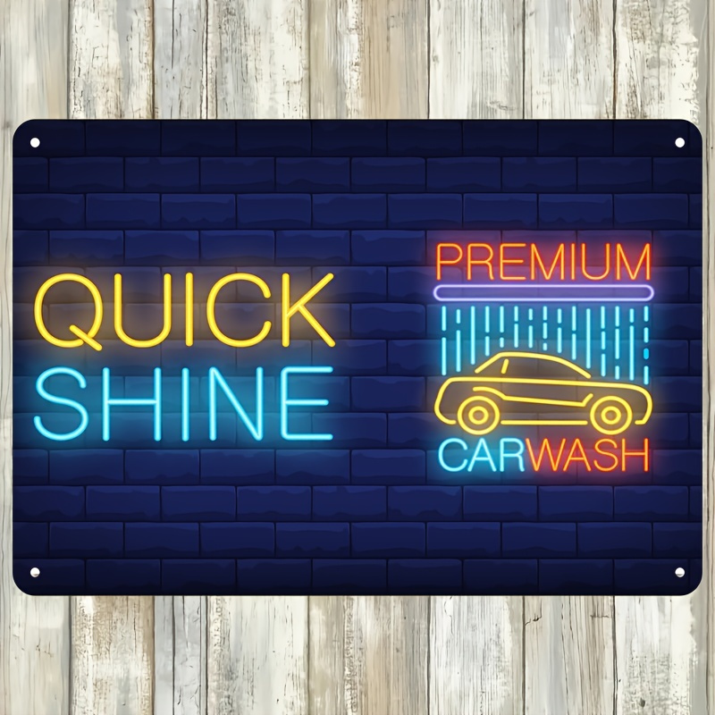 Letreiro Neon Quick Shine Car  - Auto Repair Shop avaliação e preço