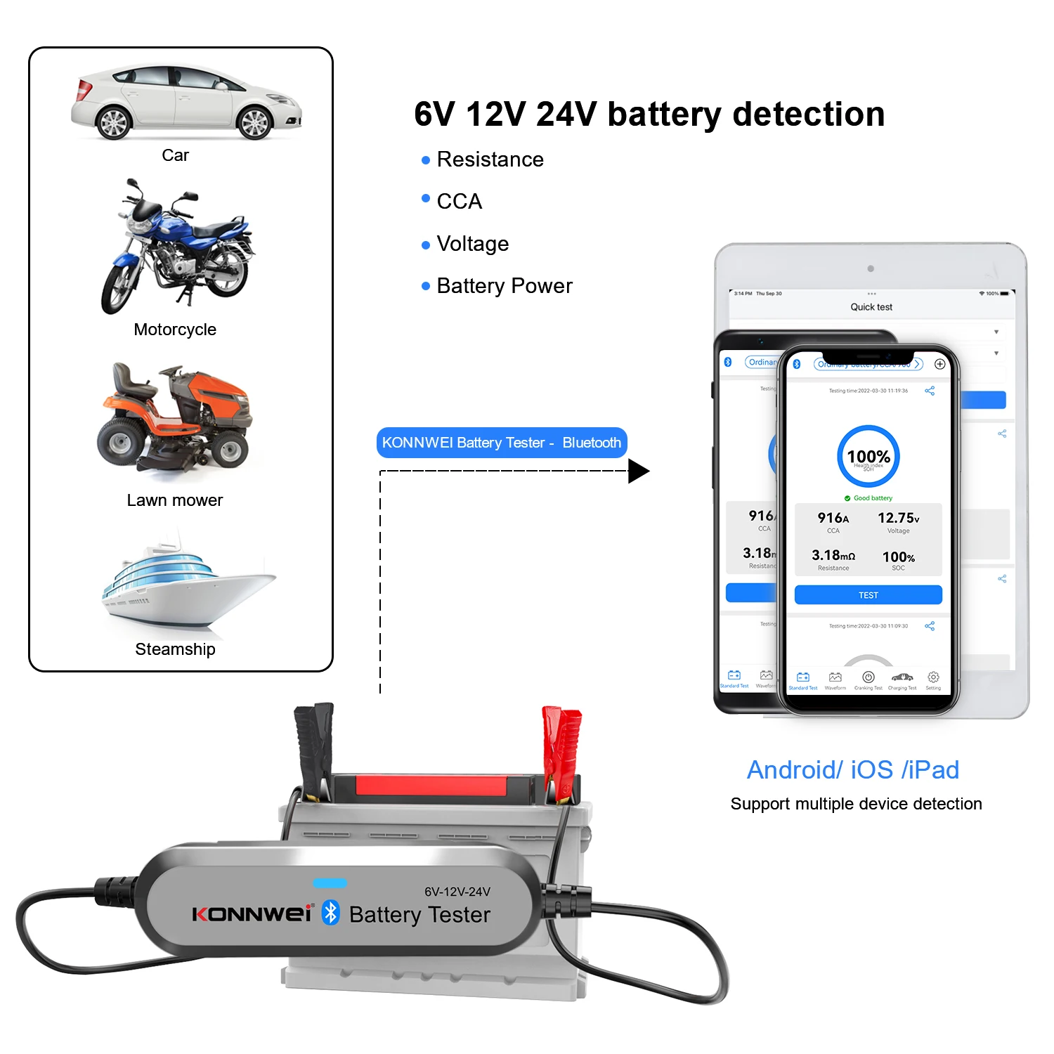 2026 KONNWEI BK200 Testador de - Battery Load Tester avaliação e preço
