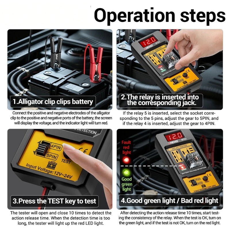 Testador de Relé Automotivo 12 - Battery Load Tester avaliação e preço